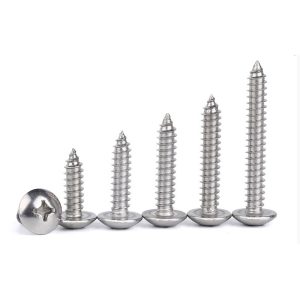 Stainless Steel Cross Big Head Self-tapping Screw Mushroom-shaped Haircut Round Head